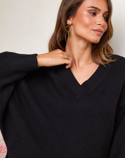 Théa schwarzer Pullover