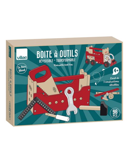Boite à outils reversible Atelier Vilac - 4 ans et +