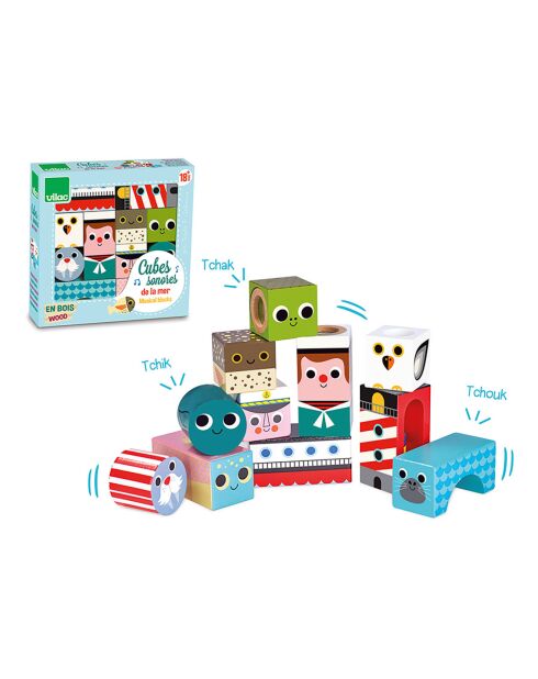 Cubes sonores de la Mer Ingela P. Arrhenius - 18 mois et +