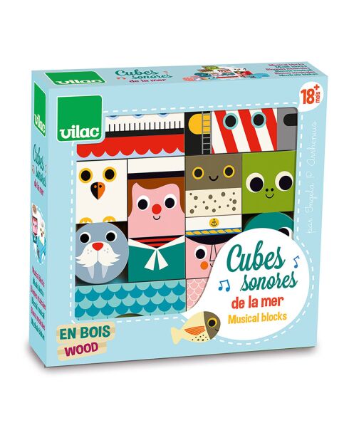 Cubes sonores de la Mer Ingela P. Arrhenius - 18 mois et +