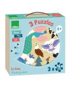 3 Earth-Sea-Sky Puzzles - 16 Teile