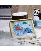 3 puzzles Animaux du monde - 16 pièces