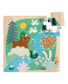 3 puzzles Animaux du monde - 16 pièces