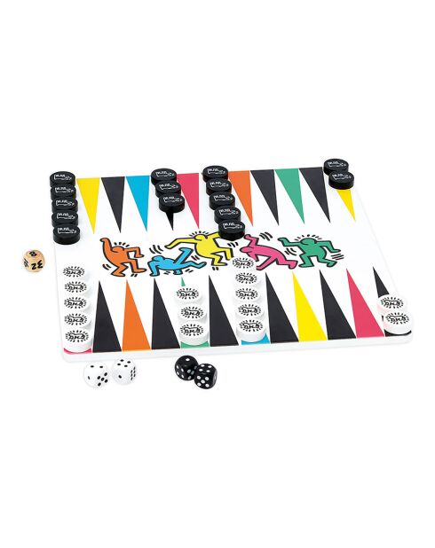 Keith Haring dam-/backgammonspel - 12 jaar en ouder