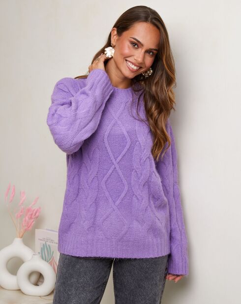 Pull Romane lilas