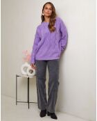 Pull Romane lilas