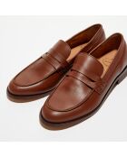 Mocassins en Cuir Juliette cognac