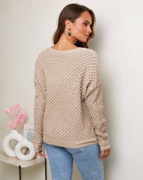 Pull Albane taupe