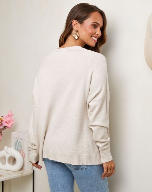 Pull Valentine beige