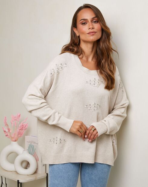 Pull Valentine beige