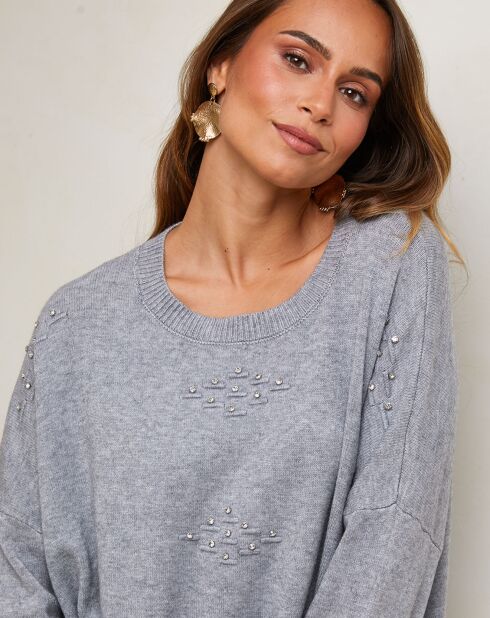 Pull Valentine gris