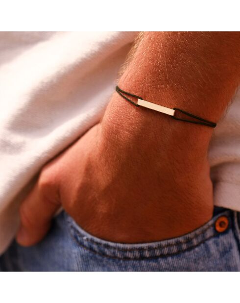 Khakifarbenes, vergoldetes Advanced Bar-Armband