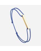 Königsblaues vergoldetes Frasque Bar-Armband