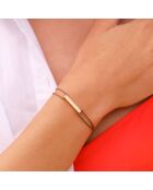 Bracciale Quest Bar placcato in oro tortora