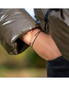 Khakifarbenes versilbertes Tocade Bar-Armband