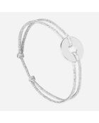 Agite Target-Armband aus versilbertem Silber