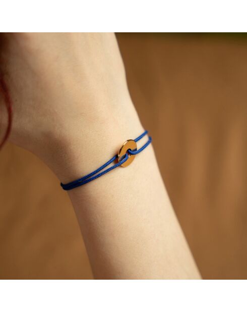 Pulsera Siracusa Target chapada en oro azul real