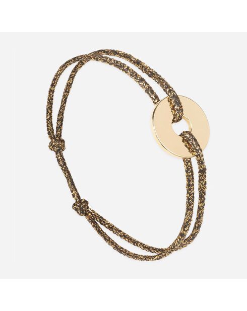 Goud/zwart vergulde zeefdoelarmband