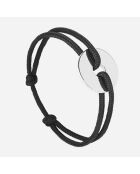 Rock Target-Armband, schwarz versilbert