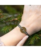 Kaki vergulde Hanse Target-armband