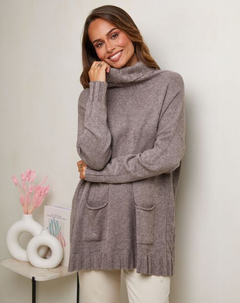 Pull Lise taupe