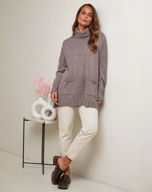 Pull Lise taupe