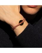 Koper/witvergulde rankdoelarmband