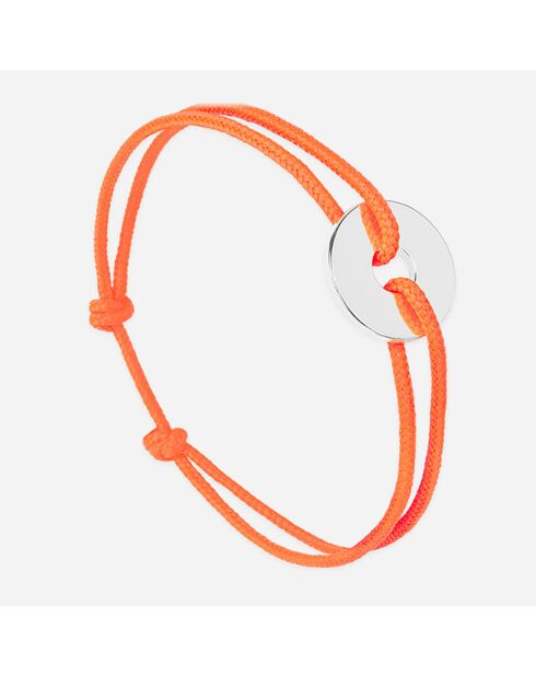 Orange versilbertes Target-Armband