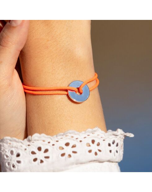 Orange versilbertes Target-Armband