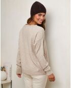 Pull Rose beige