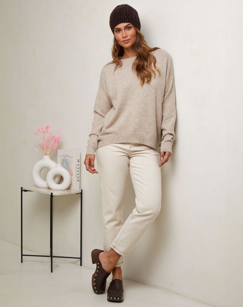 Pull Rose beige