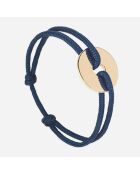 Bracelet Cible Pavona en plaqué Or bleu nuit