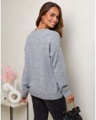 Pull Rose gris