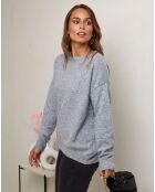 Pull Rose gris