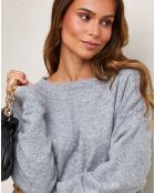 Pull Rose gris