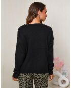 Pull Rose noir