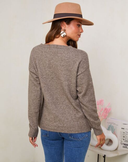 Pull Rose taupe