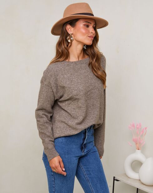 Pull Rose taupe