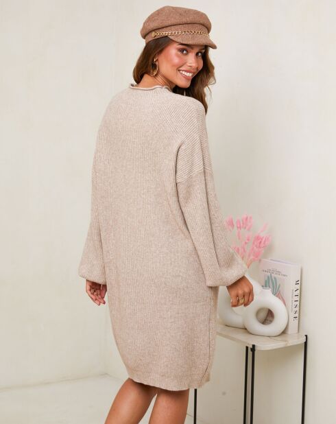 Robe Claudine taupe