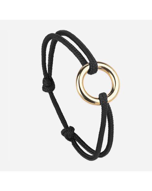 Schwarz vergoldetes Accord Circle Armband