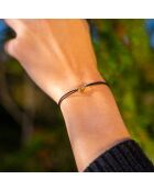 Bracelet Lettre A noir