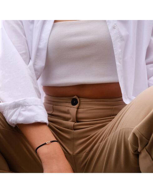 Bracelet Lettre B noir