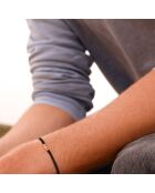 Bracelet Lettre E noir