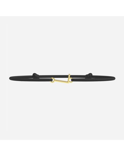 Schwarzes Armband mit dem Buchstaben L