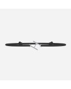 Bracciale con lettera H placcato in argento nero