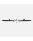 Bracciale con lettera N placcato in argento nero