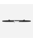 Zwart verzilverde letter T-armband