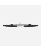 Bracciale con lettera V placcato in argento nero