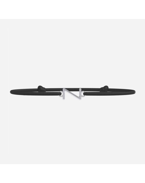 Bracelet Lettre Z en plaqué Argent noir