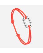 Rood verzilverde Arceau Link-armband
